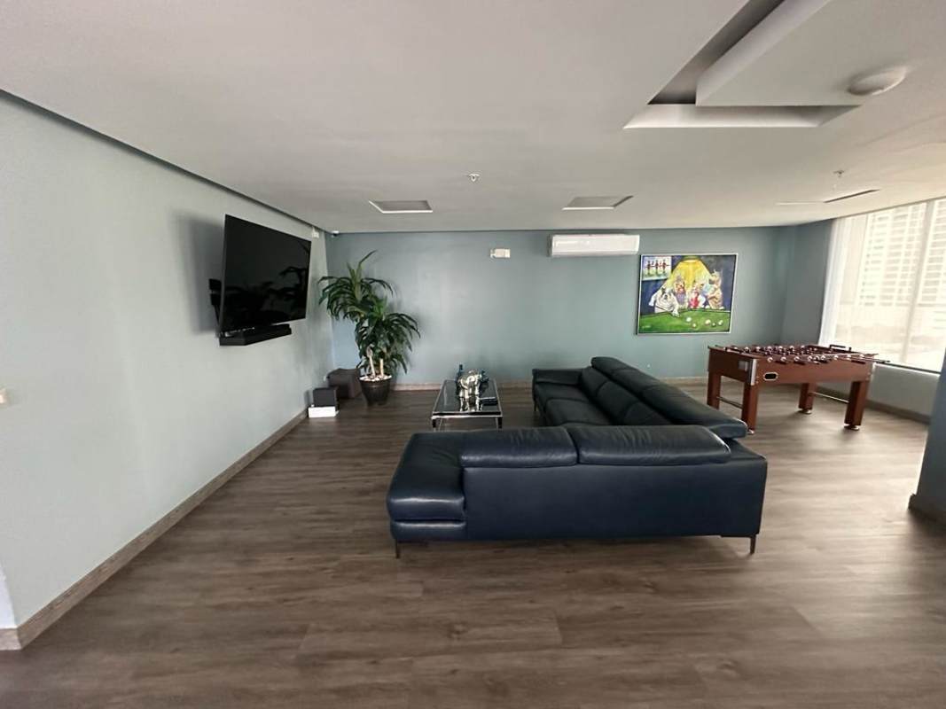 Social lounge entertainment area apartment amenities Panama City