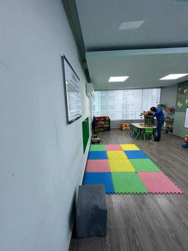 Master bedroom large windows closet city skyline view Panama