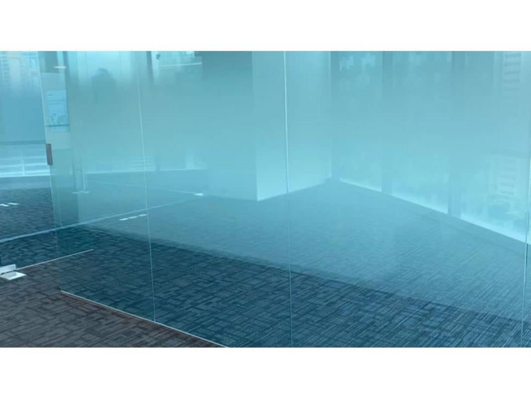 Modern glass skyscraper Financial Park Tower in Costa del Este business district