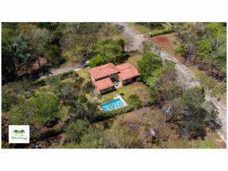 Aerial photograph Mediterranean house with pool surrounded by nature PH Arboleda Capira Panama