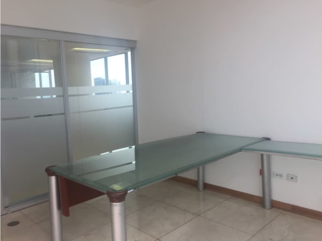 Office reception area for rent in iconic FF Tower Panama City