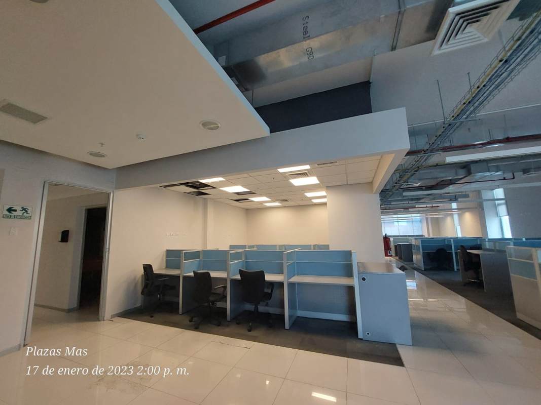 Full floor commercial office with partitioned work areas for rent in PH Tula Panama