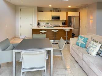 Modern open-plan loft condo with dining and living areas Buenaventura Panama