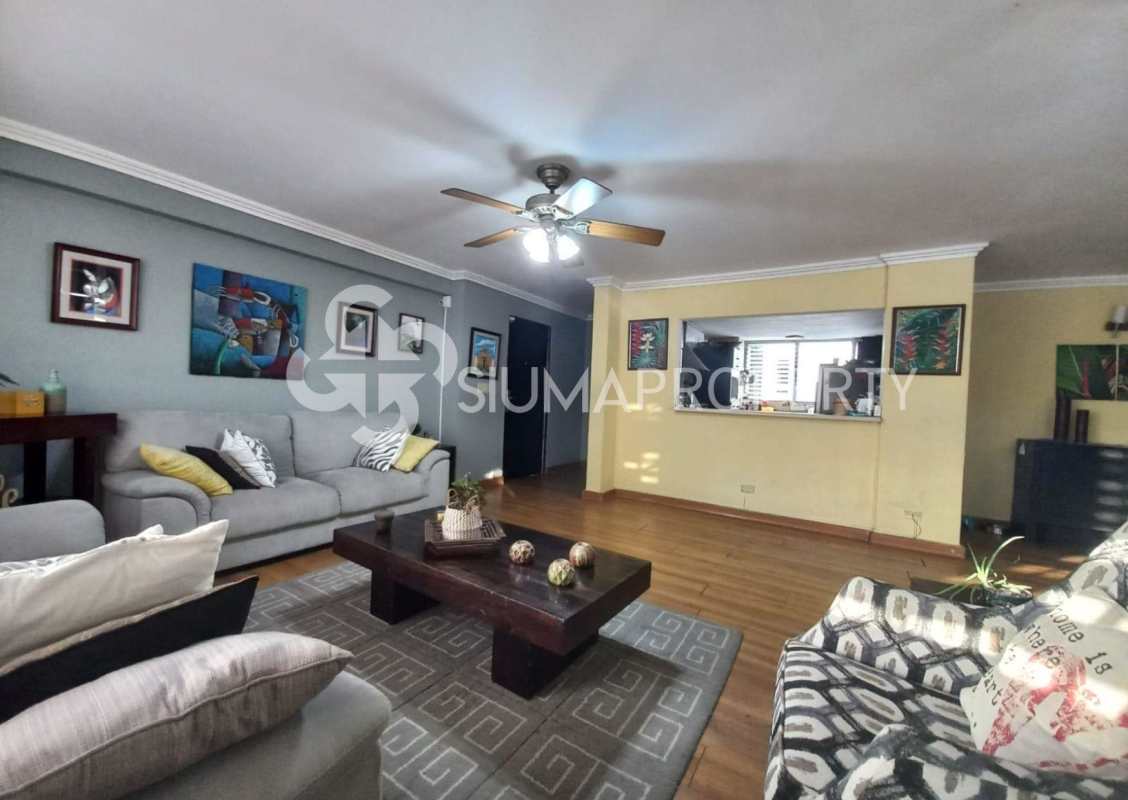 Patio balcony with BBQ grill and casual seating PH Santa Fe Panama City