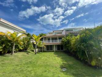 Covered terrace living area with lake views at PH Ocean Lake Buenaventura Panama