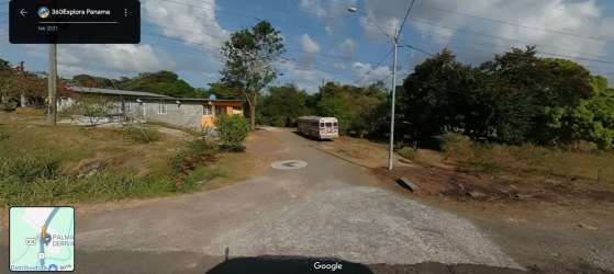 Roadside near available land parcel Feuillet Capira Panama close to Panamericana with surrounding greenery