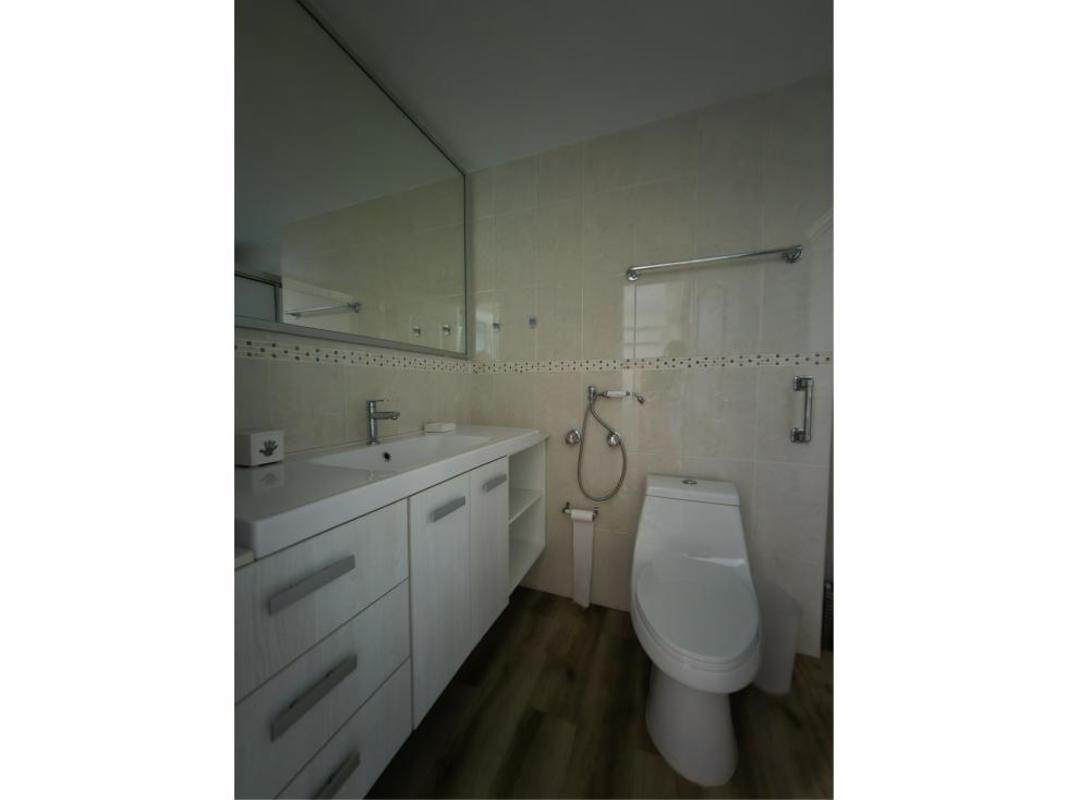 Bedroom with large windows sheer curtains minimal decor PH Clayton Tower Clayton Panama