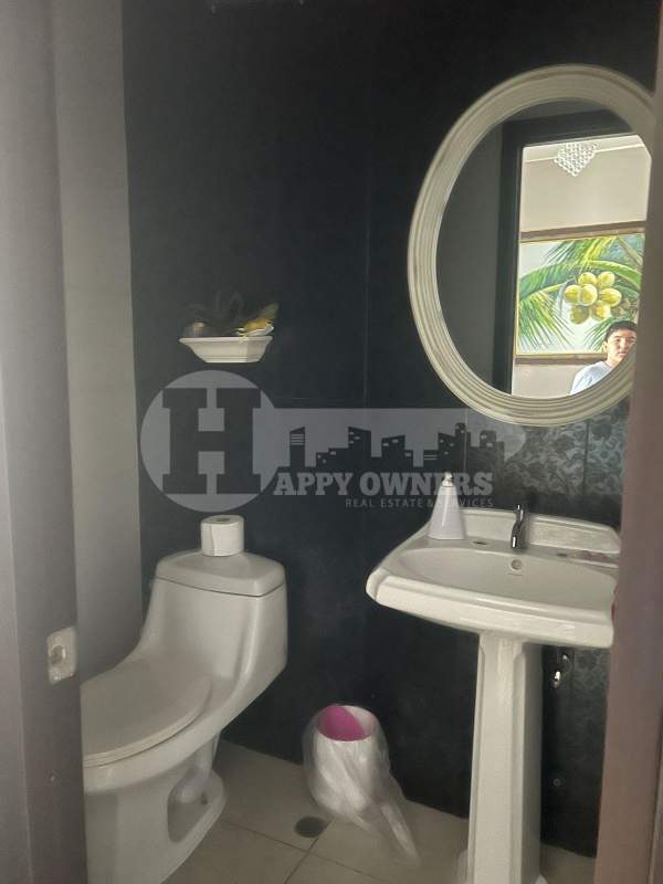 Contemporary bathroom featuring glass shower and elegant finishes at PH Vision Tower