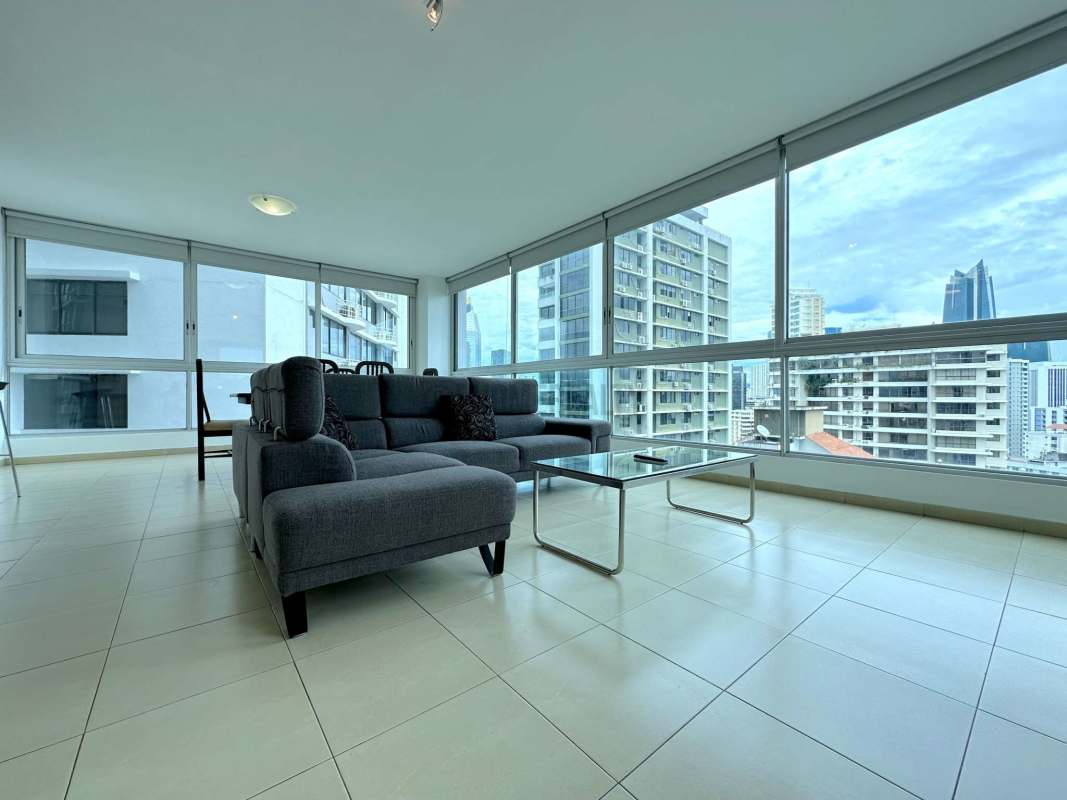 Spacious bedroom with walk-in closet, ensuite bath, city view at GrandBay Tower Panama
