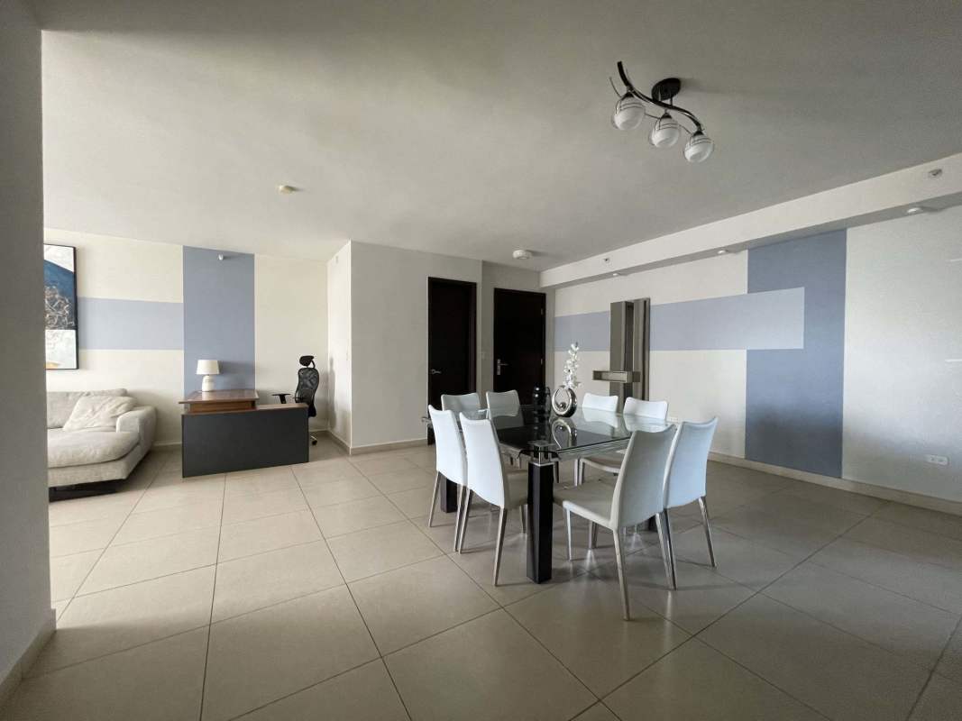 Spacious living dining area with panoramic views PH Country Club Costa del Este Panama