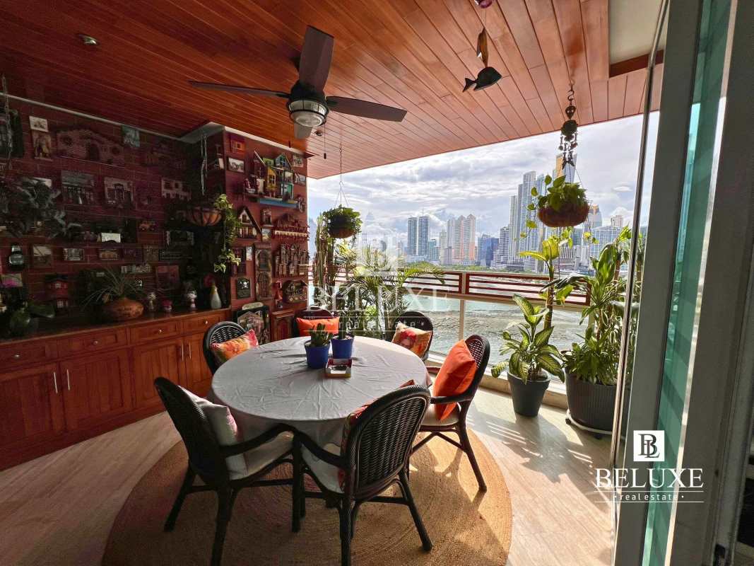 Large kitchen with granite countertops and generous cabinetry in PH Peninsula Paitilla Panama