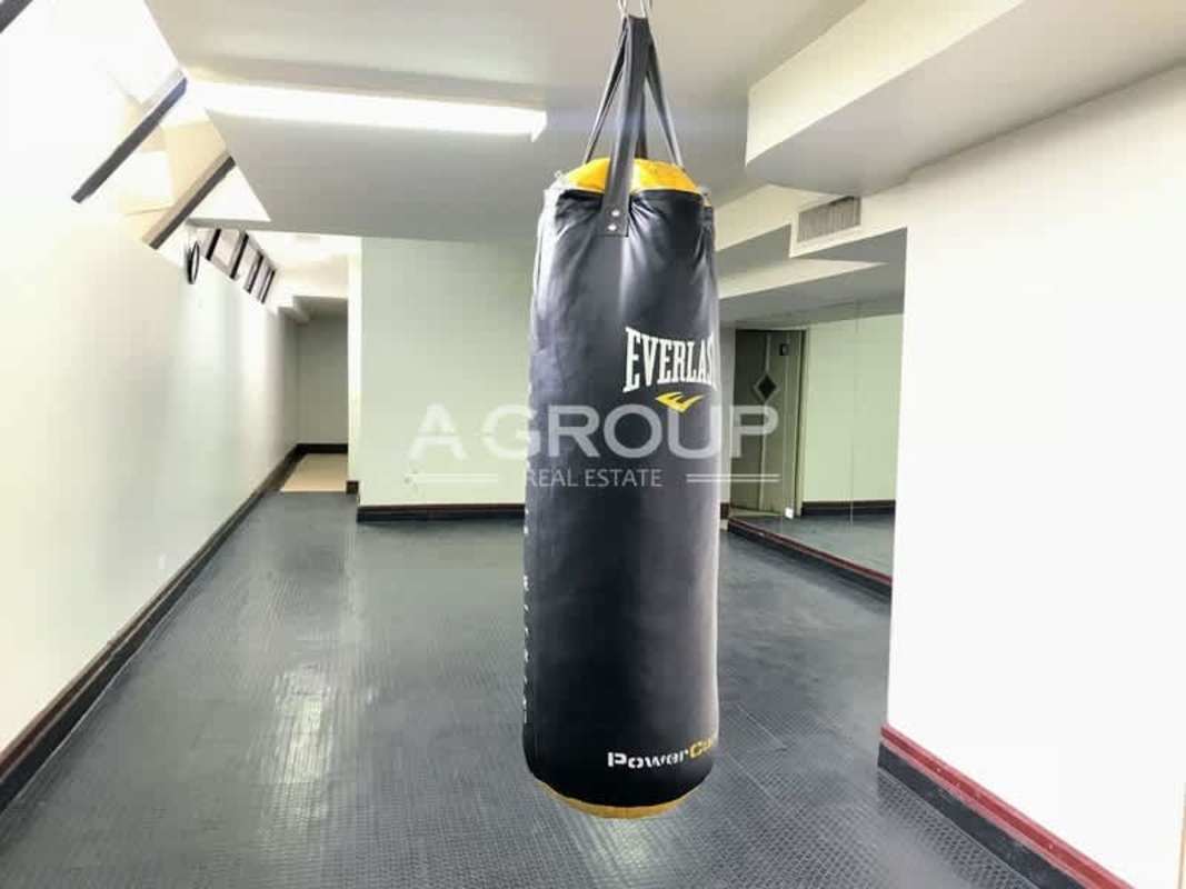 Fully equipped gym and fitness center at PH Villa Marina luxury condo in Panama City