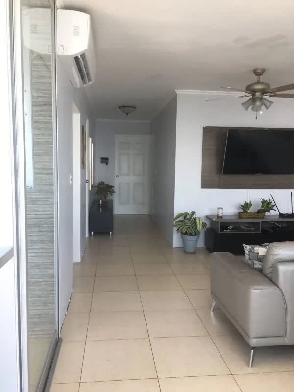 En-suite master bathroom with ceramic tiles and sink in PH Sol del Este Panama