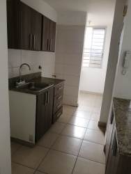 Compact kitchen granite countertop tile floor Panama affordable apartment rental