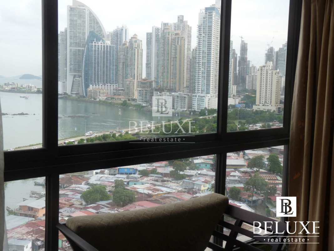 Dining room next to kitchen open space in PH San Francisco Bay Panama City
