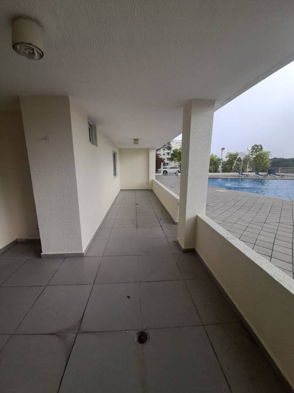 Master bedroom with large window, pool view, closet, in PH Altamira Gardens