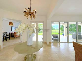 Luxury foyer marble floors bright entrance Buenaventura Golf Beach Resort