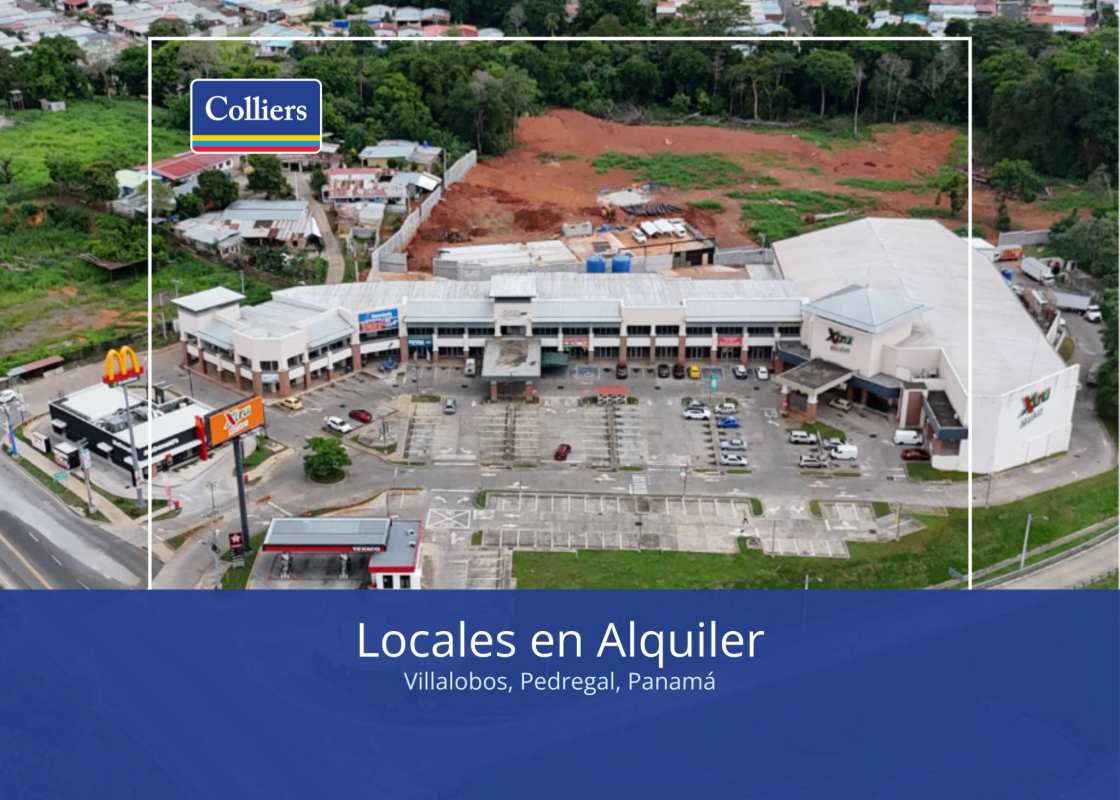 Commercial spaces and storefront rentals in Plaza Villalobos Pedregal Panama with parking