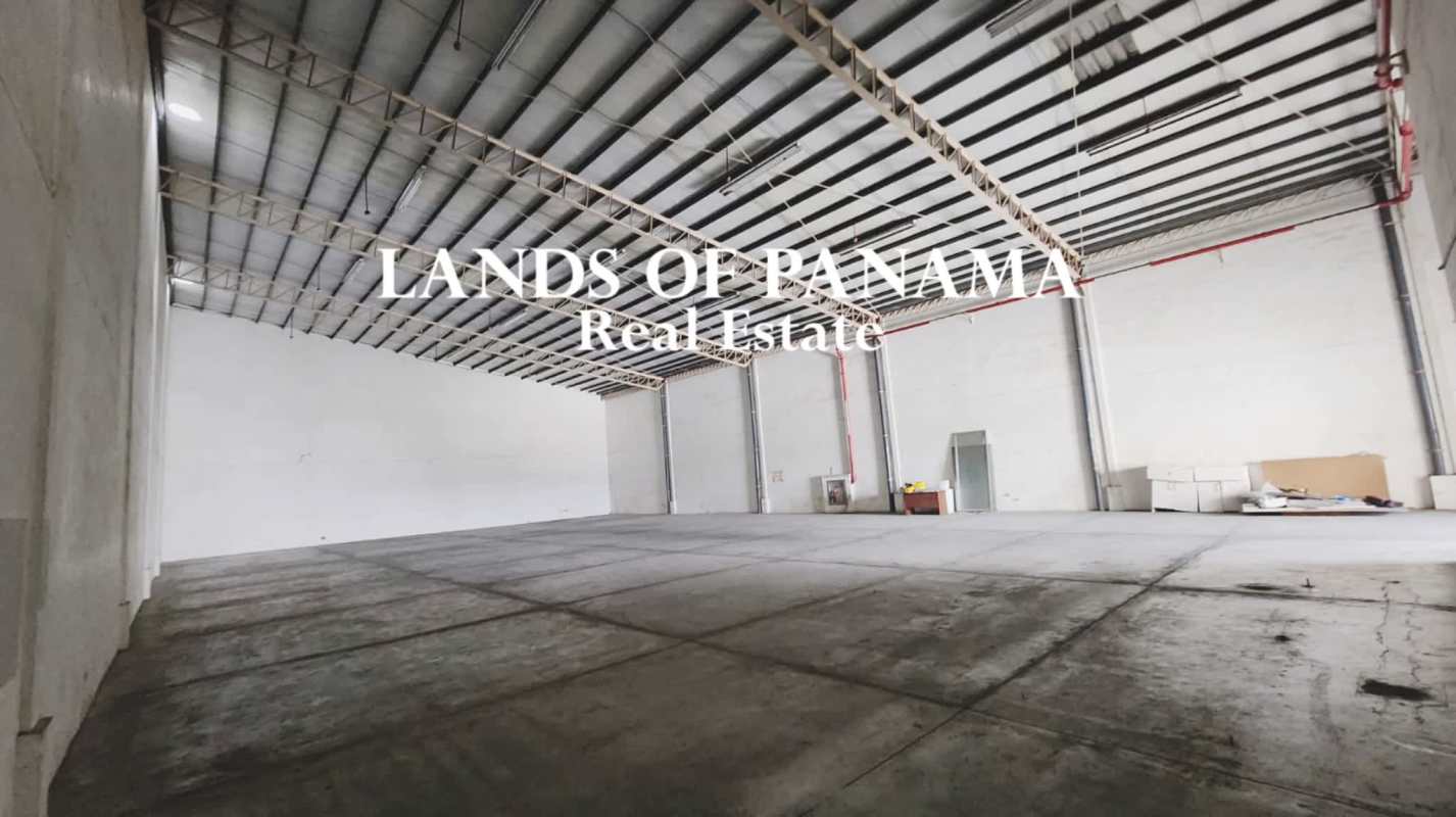 Wide open warehouse with high steel ceiling, concrete floor and ample lighting Costa del Este Panama