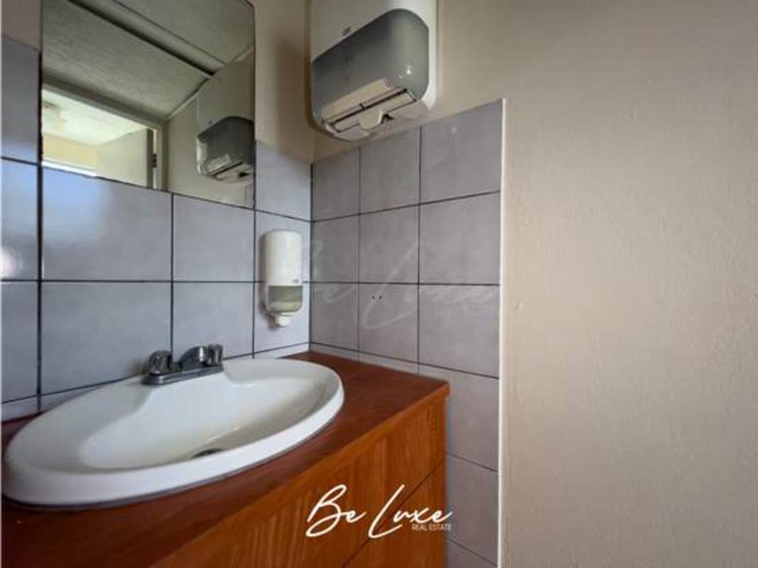 Elevator lobby with marble floors at Proconsa II office building in Bella Vista Panama City