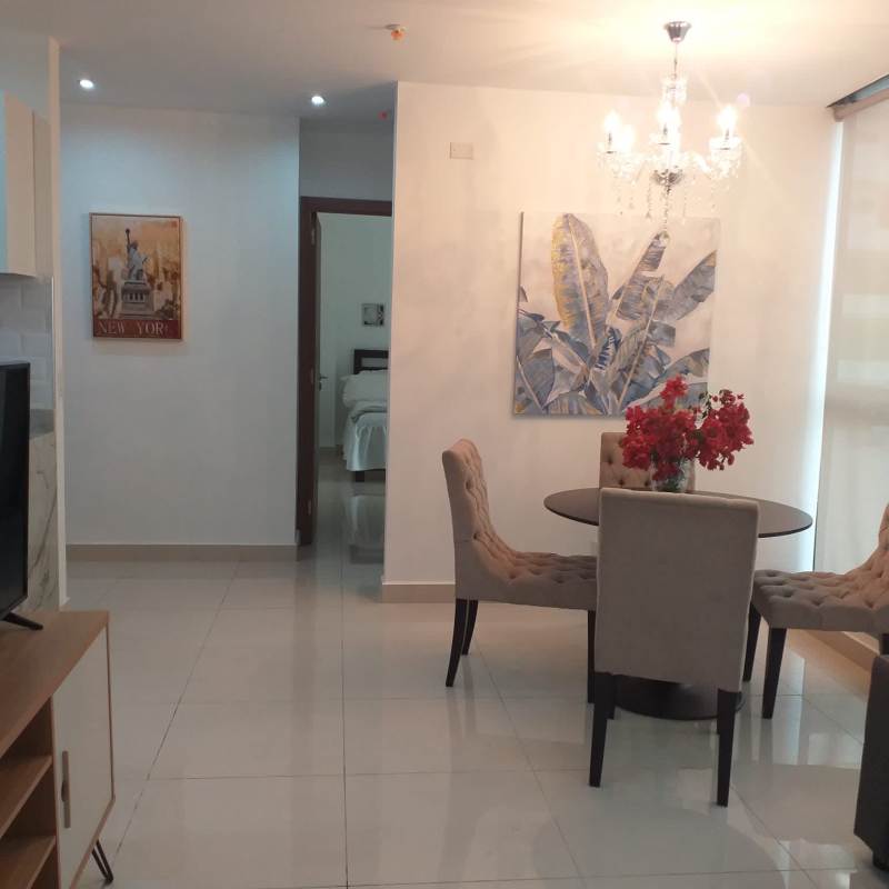 Master bedroom with split AC, closet, roller blinds PH Downtown Panama