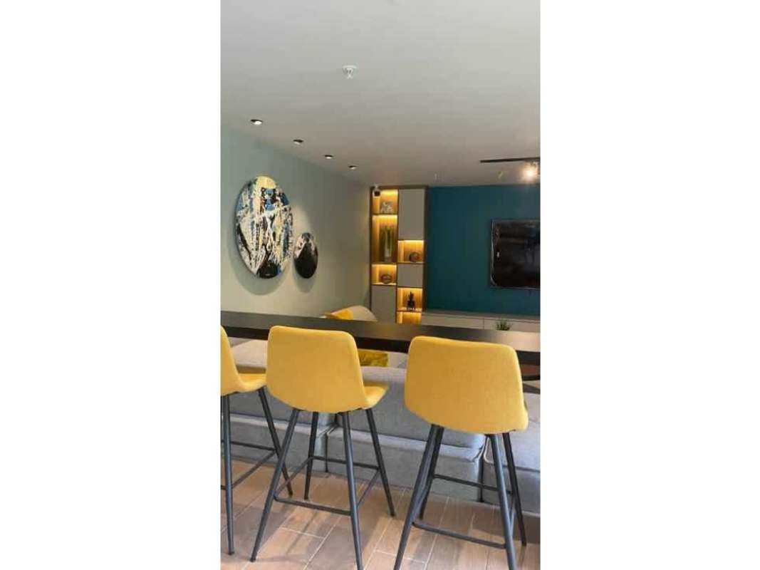 Modern bedroom with large window garden view PH Forest Gate Clayton Panama