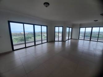 Bright bedroom large windows sea view PH Las Olas Vista Mar Panama