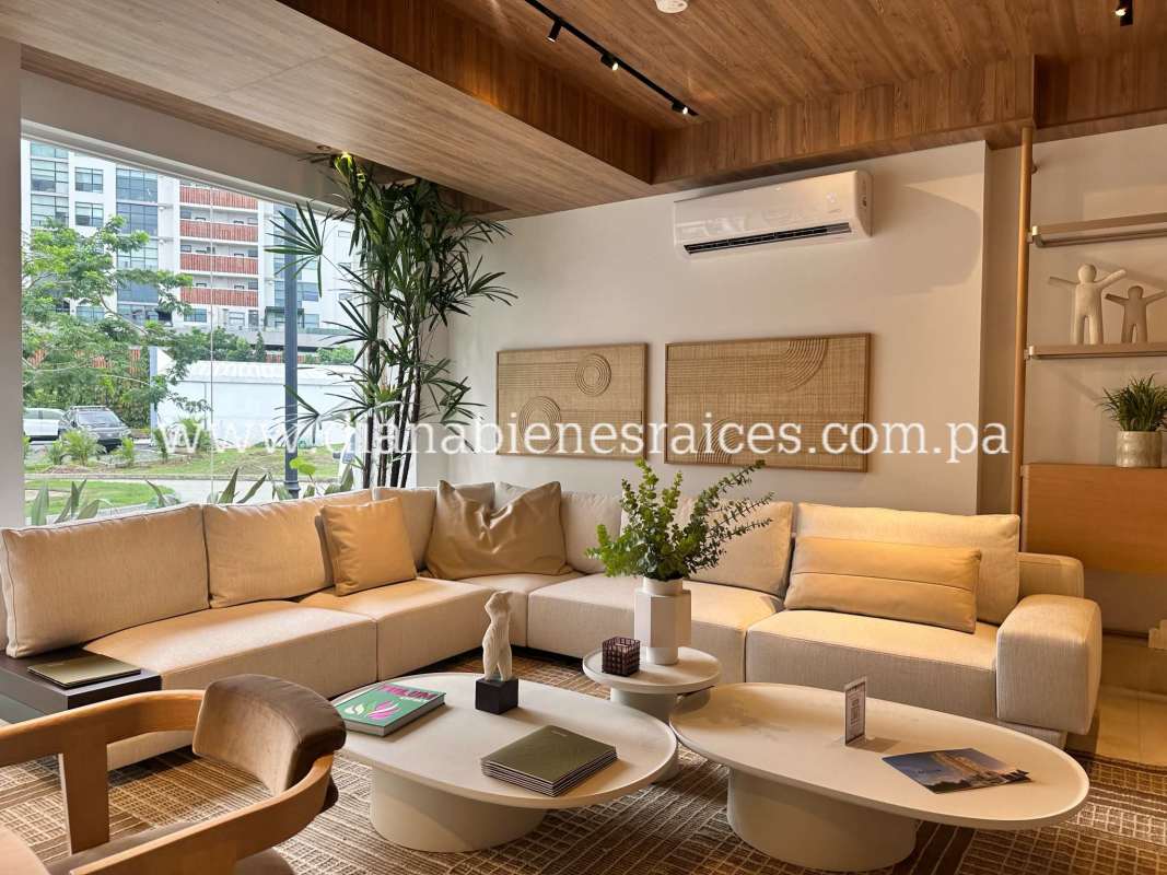 Spacious bedroom with large windows and views at PH Ocean House Santa María in Panama City