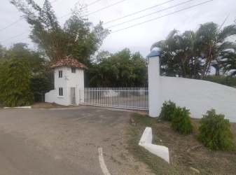 Secure Mediterranean style gate to Quintas Sol y Mar luxury coastal community next to Buenaventura Panama