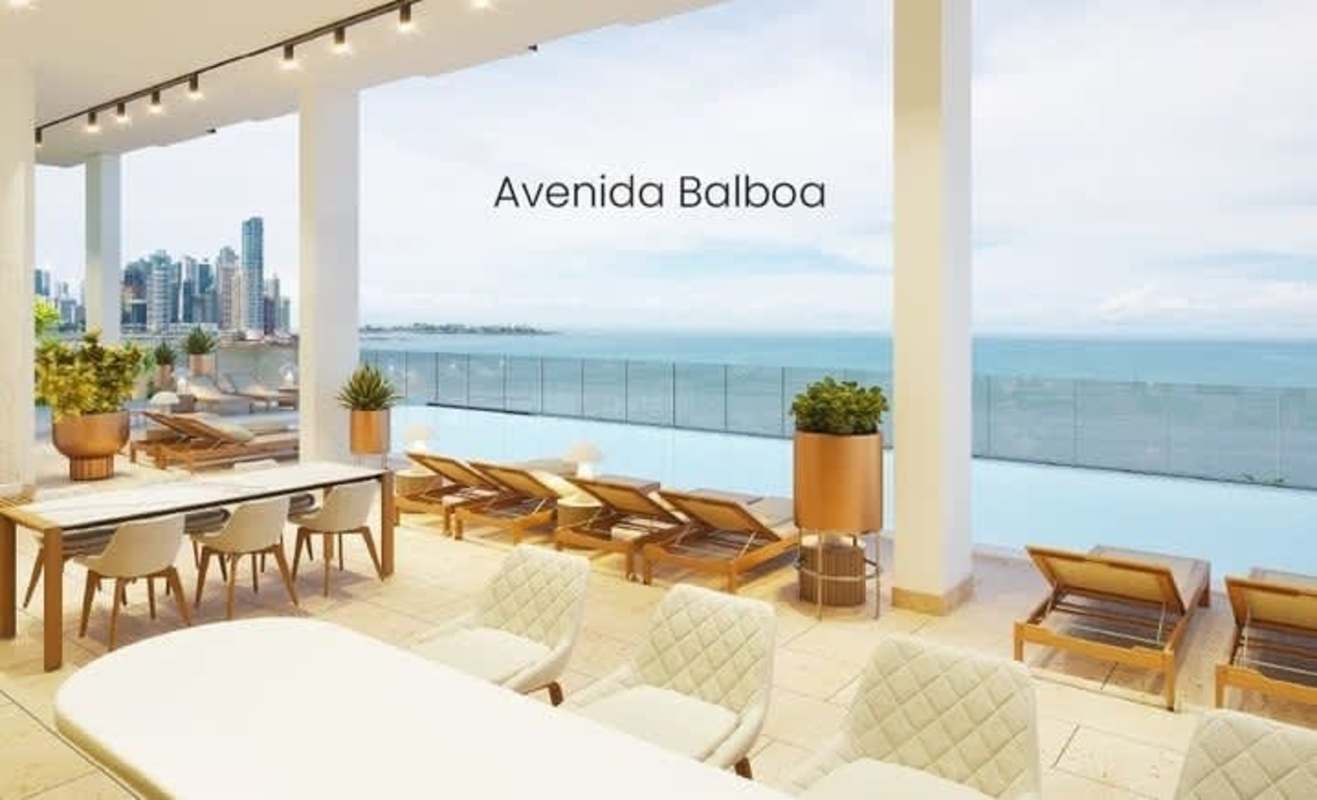 Modern facade with large glass storefront and metal panels at The Walker Avenida Balboa Panama City