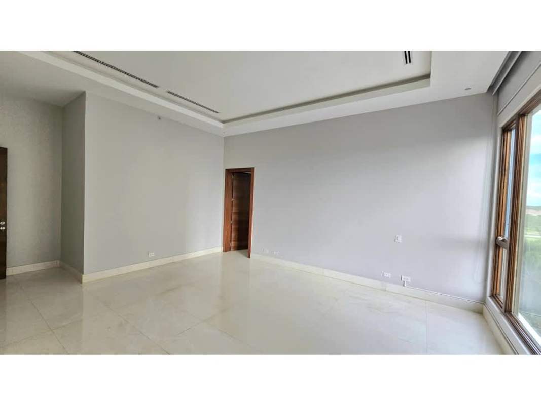 Modern bathroom double vanity and walk-in shower PH La Loma Santa Maria Panama