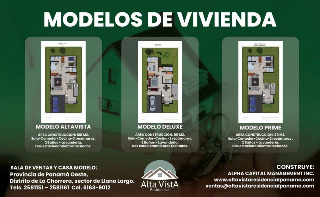 Promo image of La Chorrera house with fridge, stove, microwave included at Altavista Panama