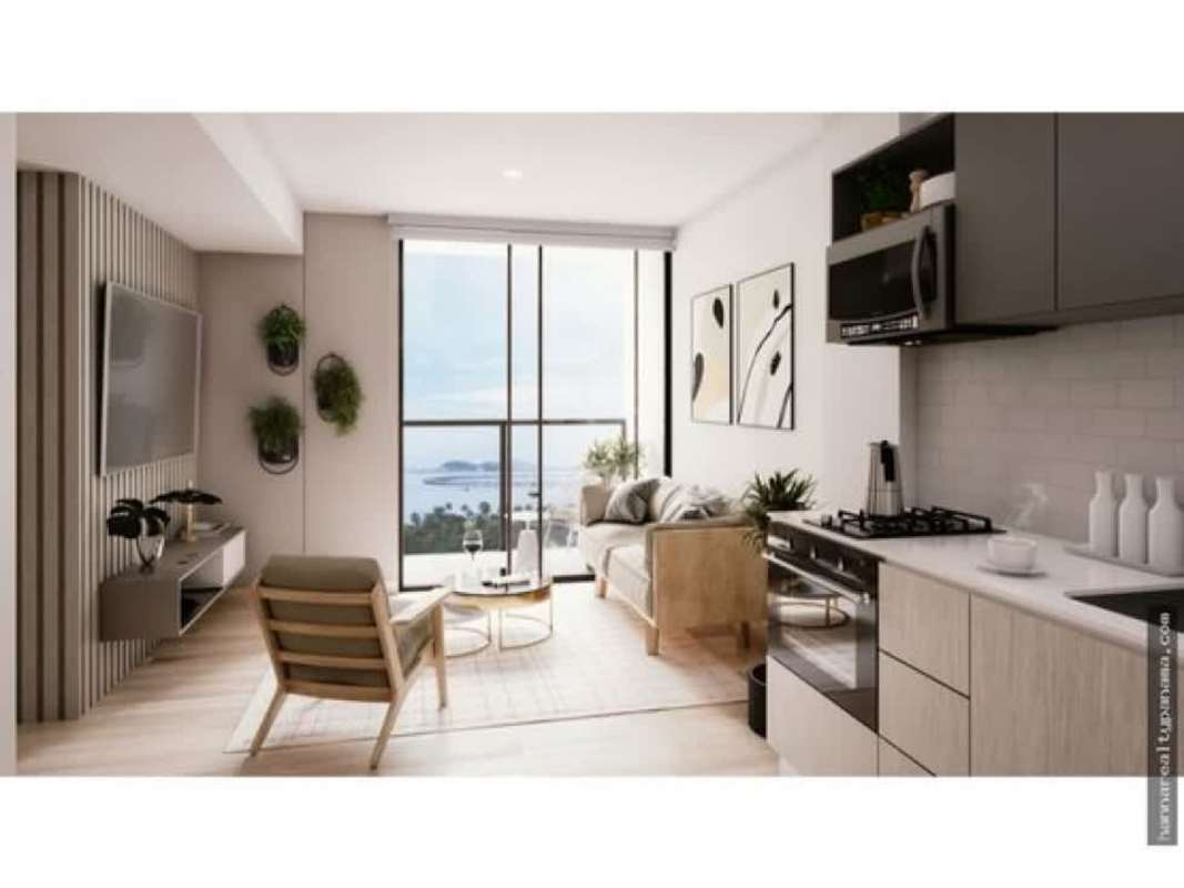 Modern rooftop gym with equipment city view PH Alexa Bella Vista Panama