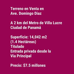 Land for Sale in San Miguelito - 0 bedrooms