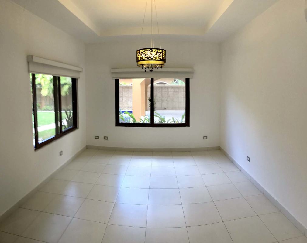 Master bedroom with en suite bathroom, large window, AC in Sunset Coast Costa Sur