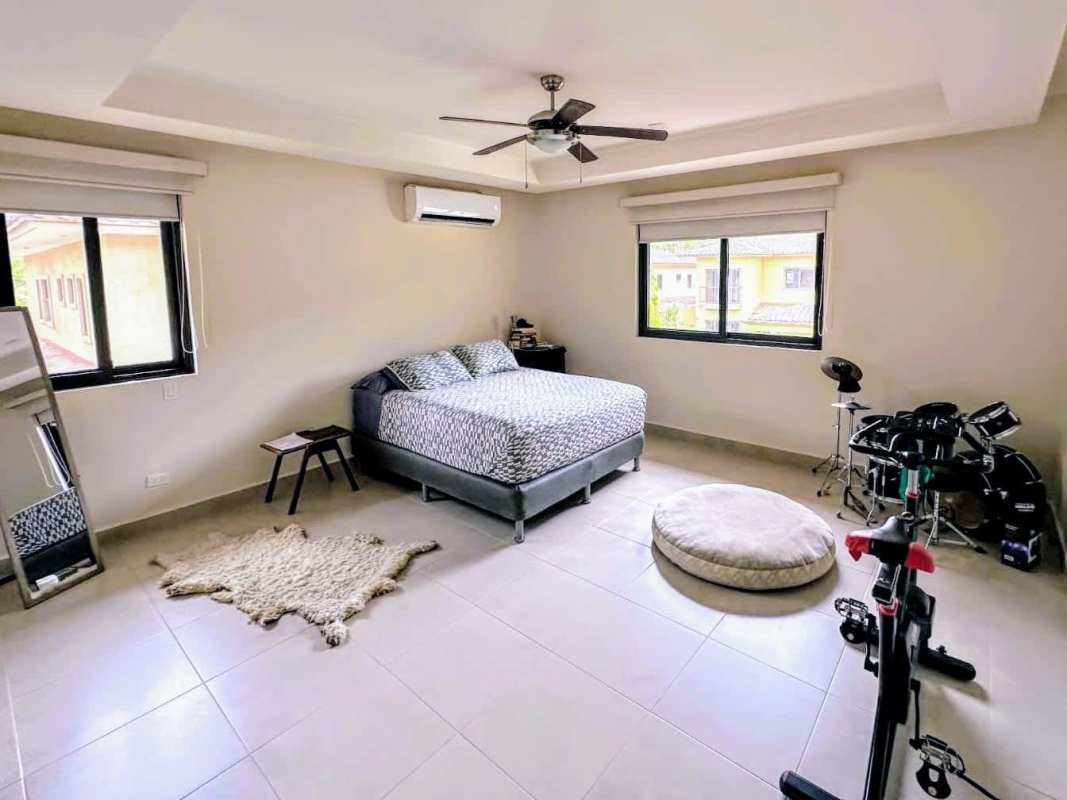 Backyard terrace with hammock and grill Embassy Club Panama luxury house