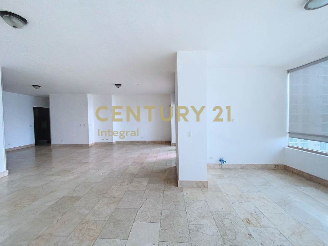 Bright master bedroom with marble floors, built-in closet, and ocean view balcony Pacific Point Panama