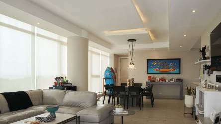 Large terrace with sea views ideal for entertaining at Punta Barco Village Panama