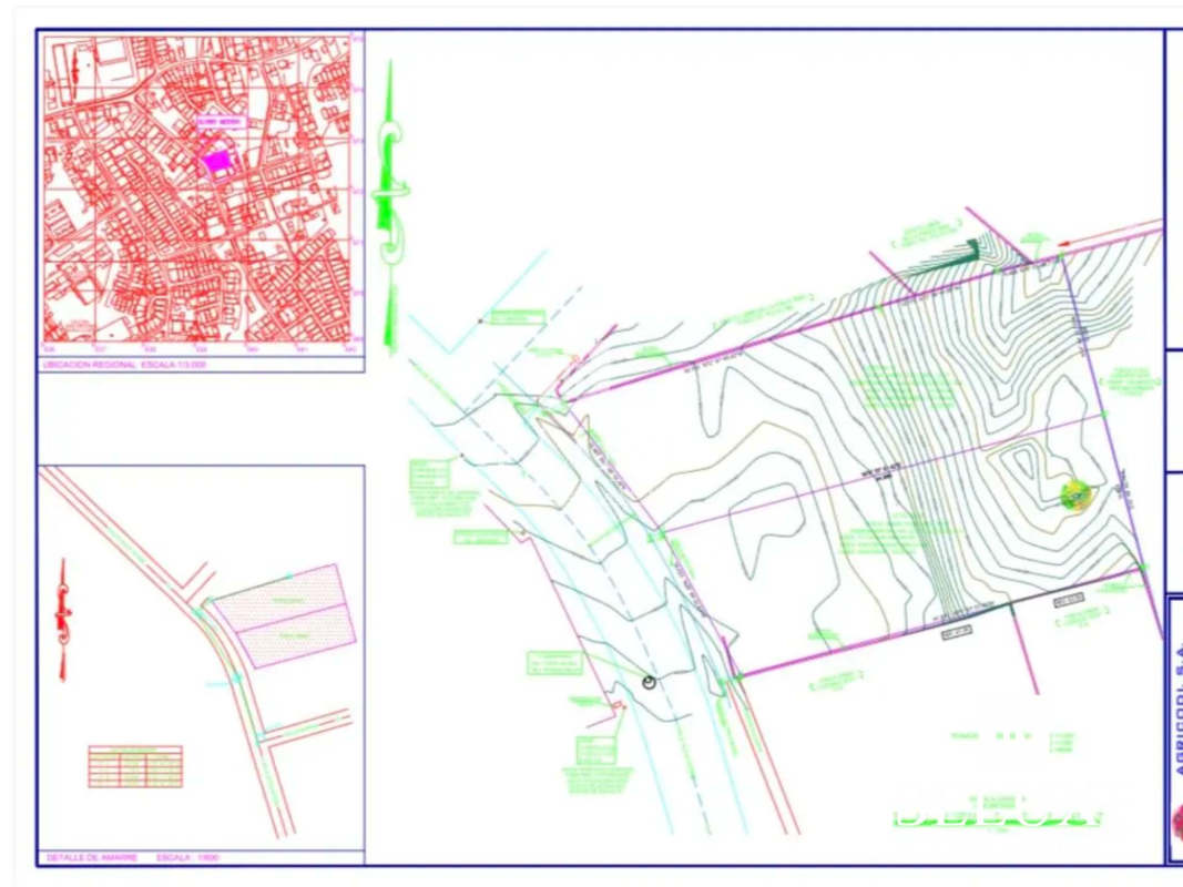 Architectural plans with permits for development in central Panama City on Río Abajo corridor