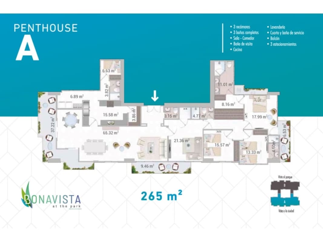 Modern 3BR Apartment PH Bonavista Park View Hato Pintado