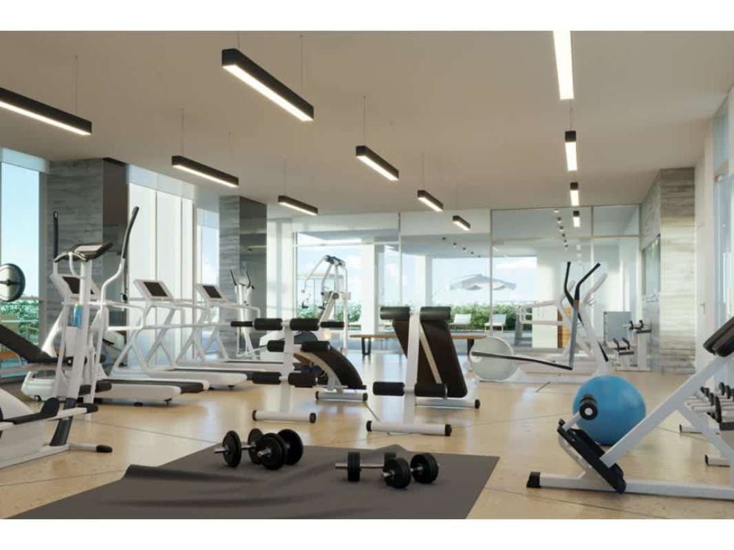 Kitchen with granite counters wooden cabinets in PH Bonavista Panama