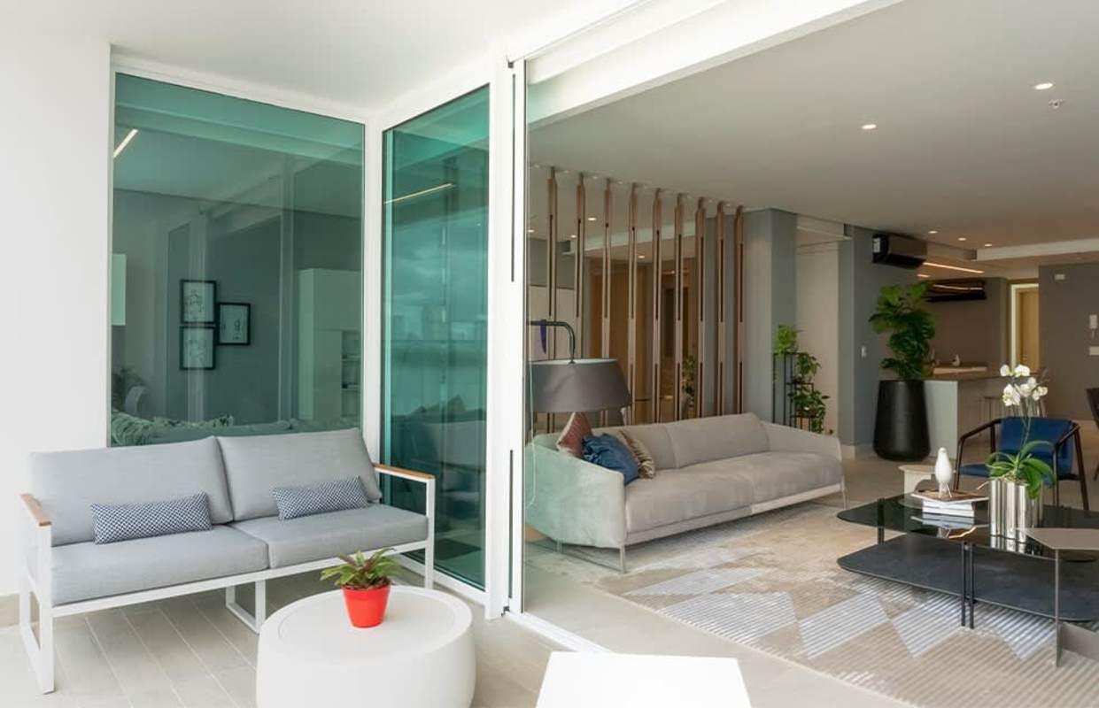 Children's playground with slides and climbing in luxury Murano Tower condo Panama