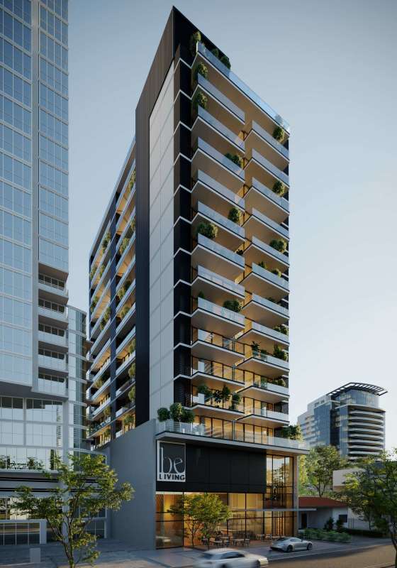 PH BELIVING rooftop terrace with pergola, outdoor dining, ocean view in Panama City