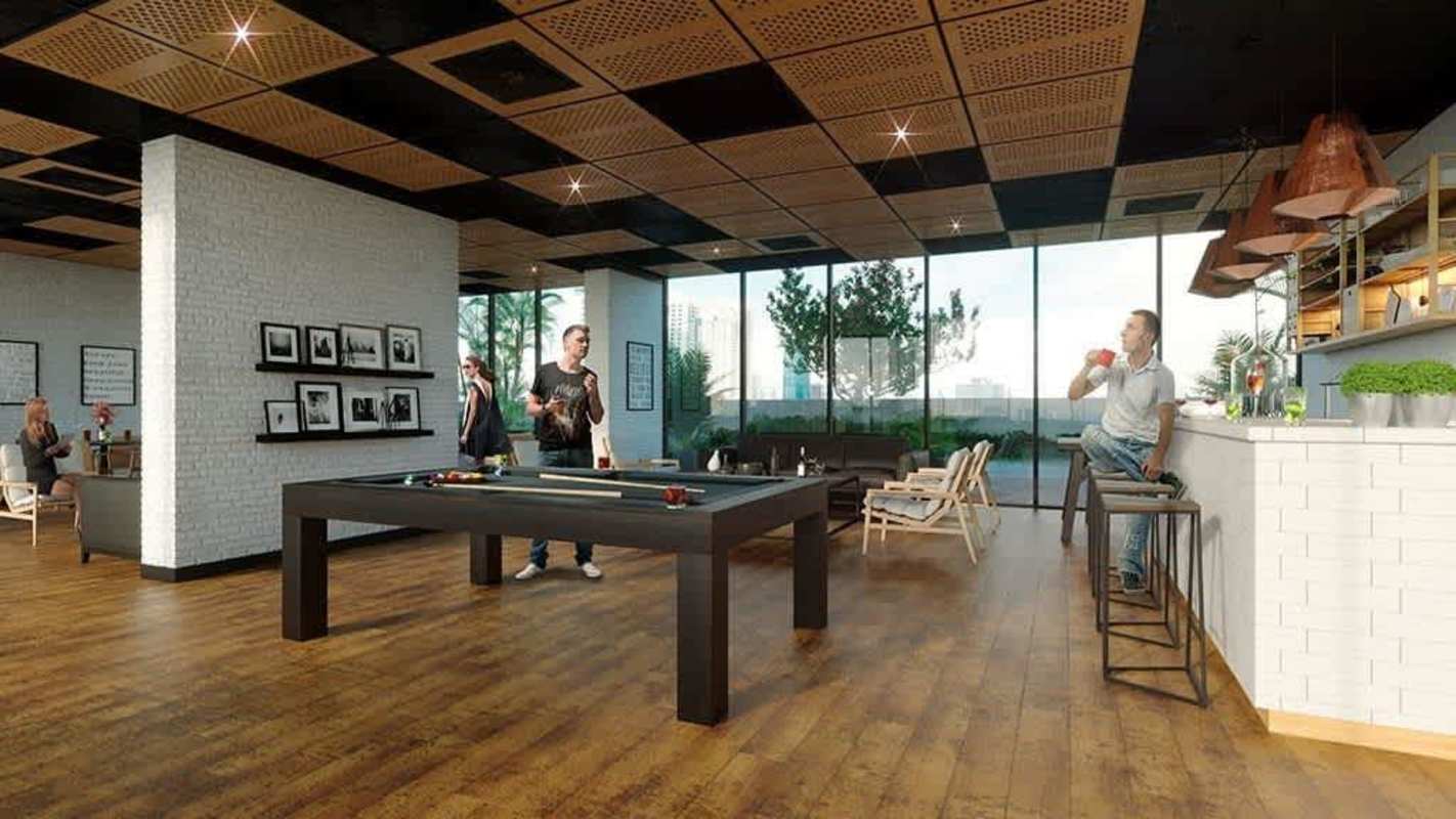 Luxury indoor spa room with jacuzzi and sauna at Generation Tower