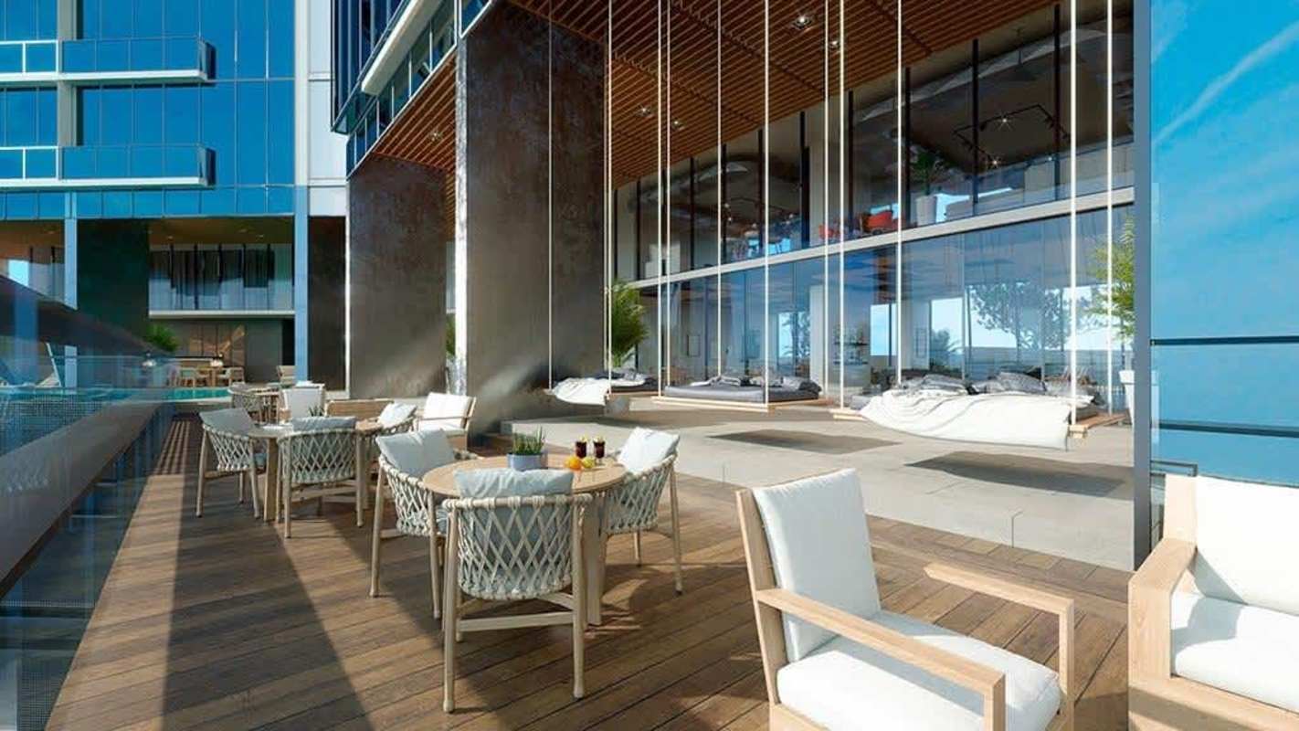 Modern coworking business center with panoramic windows Generation Tower Panama