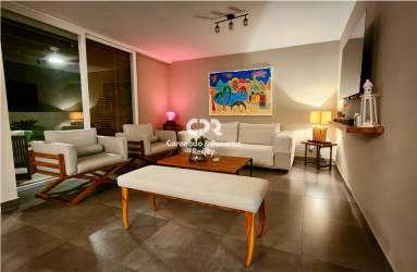 Bright open kitchen with breakfast counter and ceramic flooring in PH Las Islas Iguana Section San Carlos Panama