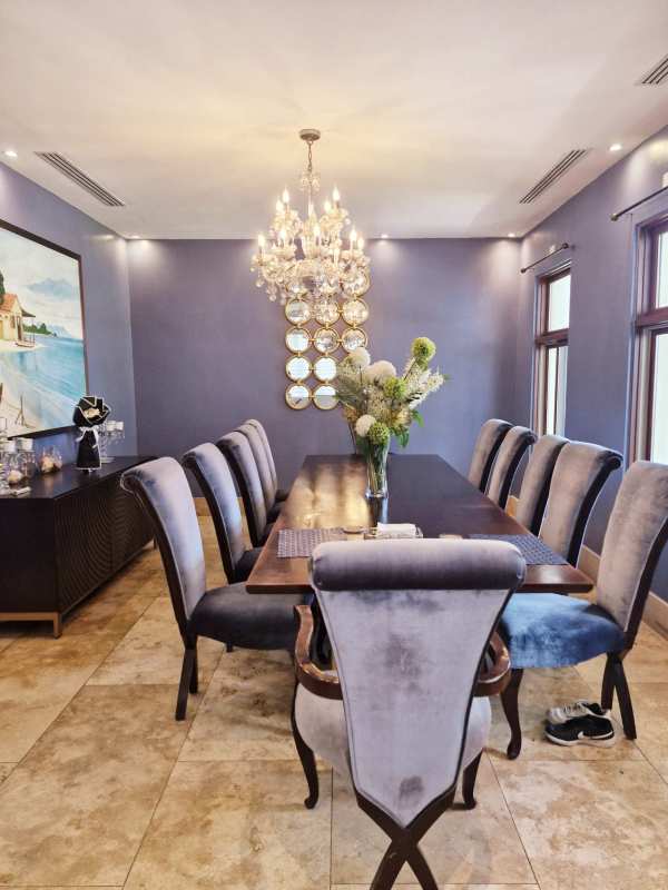 Luxury dining room with marble flooring in Santa Maria Fairway Estate Panama