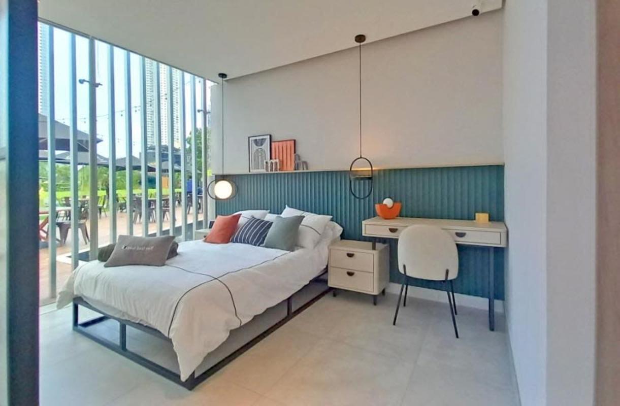 Indoor spa room jacuzzi sauna modern wellness amenities Generation Tower Costa del Este