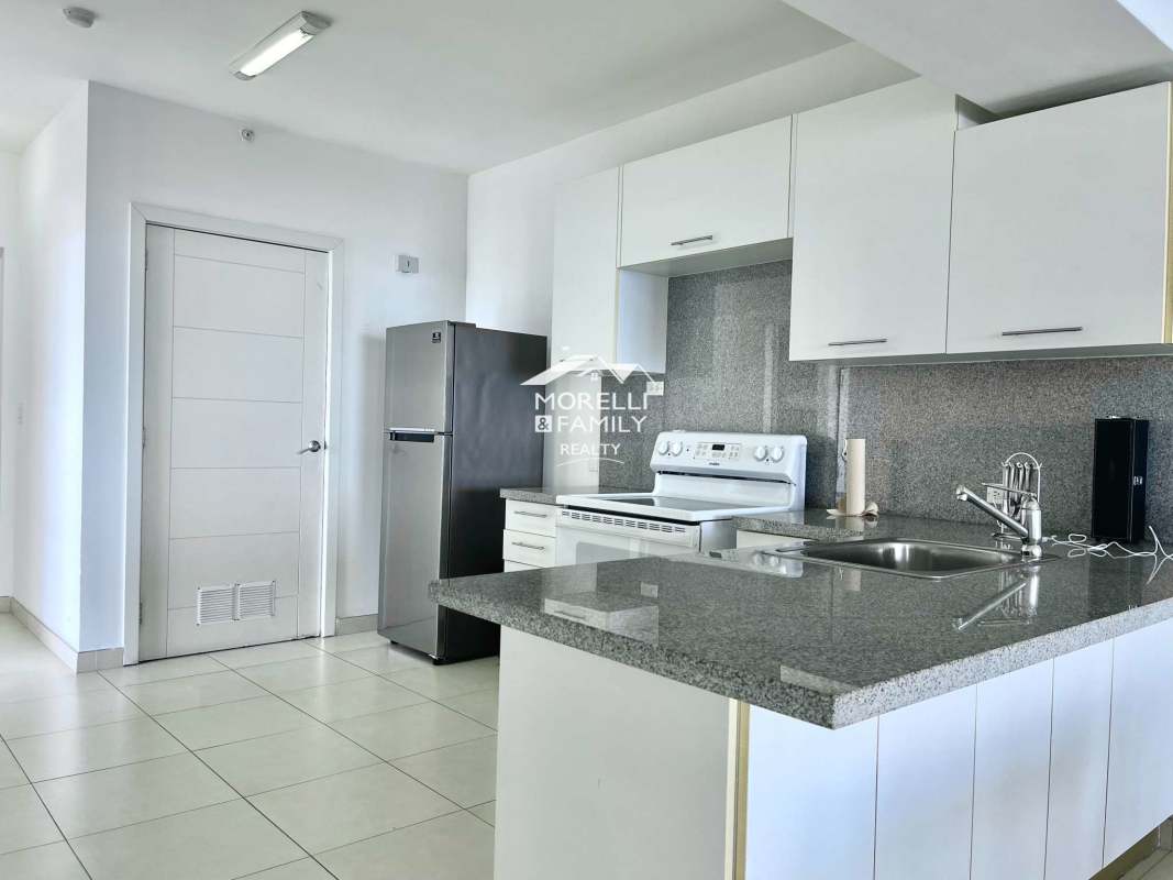 Bedroom with ocean and Panama City skyline views PH BICSA Financial Center Condo for sale