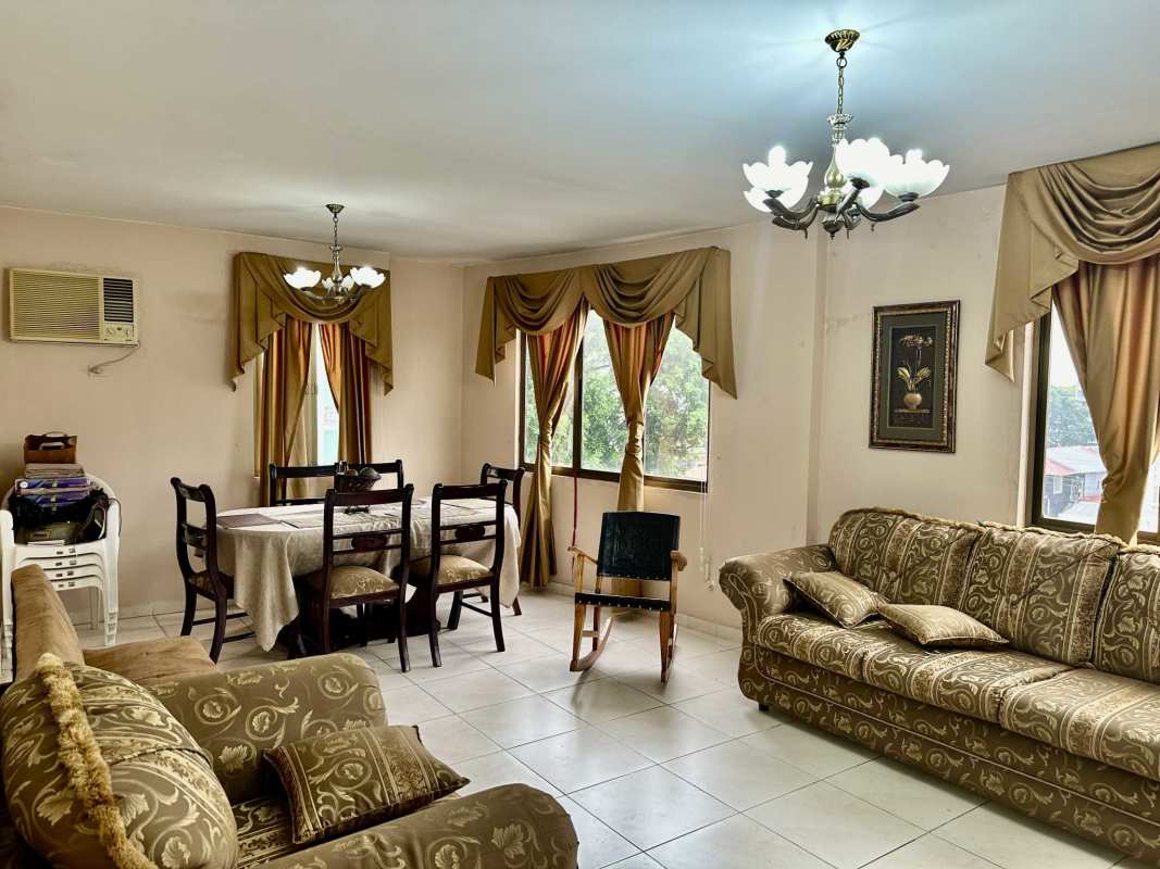 Bedroom with built-in closet window and city views PH Golden Gate Tower Panama City for sale